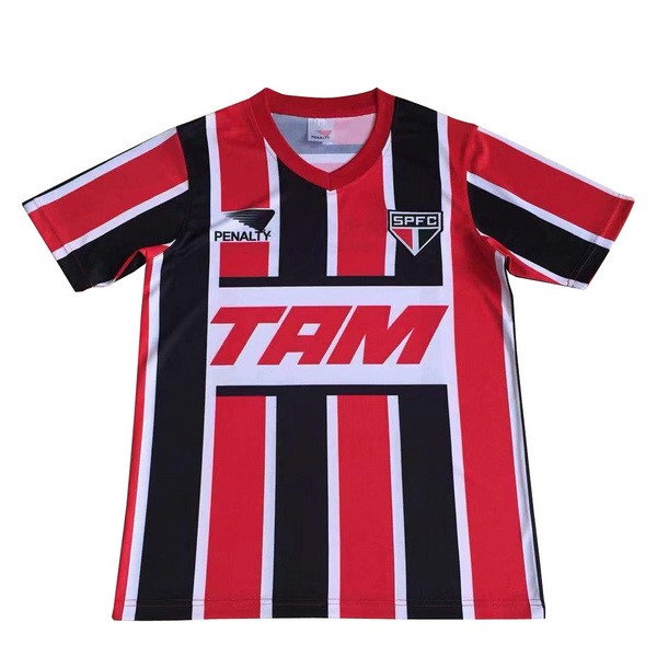 Tailandia Camiseta São Paulo Segunda equipo Retro 1993 Rojo Negro